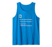 1 John 1:9 Sins Cannot Be Found - Christian PC Error (Blue) Camiseta sin Mangas