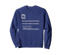 1 John 1:9 Sins Cannot Be Found - Christian PC Error (Blue) Sudadera
