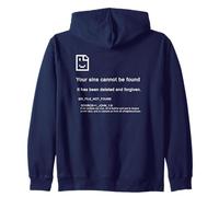 1 John 1:9 Sins Cannot Be Found - Christian PC Error (Blue) Sudadera con Capucha
