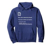 1 John 1:9 Sins Cannot Be Found - Christian PC Error (Blue) Sudadera con Capucha