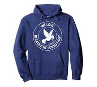 1 Juan 4:19 We Love Because He Loved - Verso de la Biblia Cristiana Sudadera con Capucha