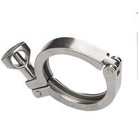 1 juego 1.5quot;2quot;2.5quot;3quot;Tri abrazadera 50,5/64/77,5/91mm férula OD SS304 acero inoxidable Tri trébol accesorio sanitario for elaboración casera(10 piece,4Inch x K119)