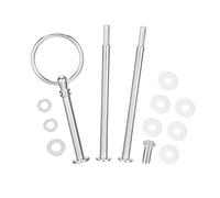 1 Juego 3 Niveles de Soporte para Placa de Torta de Metal Resistente con Mango Central de Montaje en Barra de Hardware en Forma de Barra de Postre Magdalenas Frutas y pastelería Soporte para Bodas