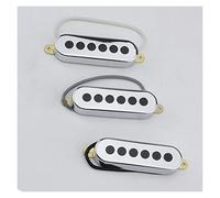 1 Juego (3 Piezas) SSS Alnico-V Magnet Guitar Pickups Set Para Guitarra Eléctrica Juego de Pastillas Guitarra (Color : 01)