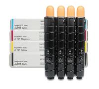 1 Juego/4 Cartuchos de tóner T01 compatibles con impresoras Canon ImagePRESS C60, C65, C600, C650, C700, C710, C750, C800, C810 y C850.