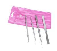 1 Juego 4 Piezas Raspador De Cutículas Pelador De Cutículas Pinza Para Cutículas Levantador De Uñas Lima Para Uñas Encarnadas Cortaúñas Limas Uñas Lima Uñas Jack Manicura