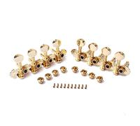1 Juego 4R4L Tuning Pegs Tuning Pegs Keys Tuner Gold Para Mandolin 8 Cuerdas Accesorio De Guitarra 117 X 42 X 38mm Afinación guitarra