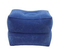 1 Juego alfombra del piso pie de avion hamaca inflable auto aire travel pillow almohadillas para pies almohada reposapiés para avión viaje en avión esencial flocadopvc Blue PRETYZOOM