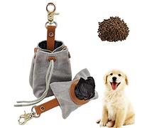 1 Juego Bolsa para Perros con Cremallera, Bolsa para Pasear Perros, Bolsa de Basura para Mascotas, Bolsa para Caca de Perro, para Pasear Perros, Correr, Hacer Senderismo (Gris)