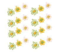 1 Juego Charm De Aleación Forma De Margarita Para Diy Accesorios De Joyería Colgantes De Flores Chic Para Pendientes Collares 30 Piezas