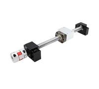 1 juego completo de husillo de bolas de precisión SFU de 4 tuercas 1605 2005 2505 2510 3210 con soporte final y acoplamiento(SFU2005-4 set,1700mm)