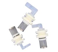 1 juego conectores de acero inoxidable de 6,4 a 19,5 mm for acuarios, peceras, drenaje de tanques de agua, filtros, mangueras de riego de jardín.(1l2-9.5mm)