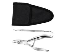 1 Juego Conjunto De Manicura De 2 Piezas Acero Inoxidable Cortador De Pedicura Cortadoras De Cutículas Pinza Encarnada Del Dedo Del Pie Para Uñas Familiar Cuchillo De Armadura
