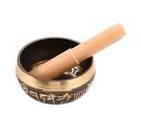 1 Juego Cuenco de sonido de Buda cuenco de canto exquisito cuenco metalico cuenco accesorios para tazones cuenco de instrumento de oración cuenco para cantar cobre BESTonZON