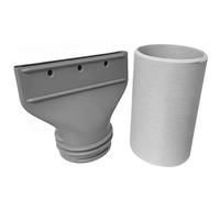 1 juego de 1, 5 m/4, 92 pies 130 mm de diámetro..Kit adaptador de manguera de aire acondicionado, tubo de escape corrugado para conexión de ventilación de ventana, manguera de CA portátil