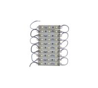 1 juego de 10 piezas 5050 SMD de 3 LEDs Módulo de tira LED impermeable DC 12V Blanco frío