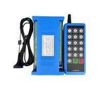 1 juego de 16 canales DC12 V 24 V receptor inalámbrico + emisor manual con retroalimentación frecuencia 434 MHz 200 m control remoto grúa accionamiento lineal luz motor con un botón todo encendido y