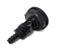 1 Juego de 3 uds. De agua a través de válvula, junta de torre IBC S60 * 6, adaptador de tanque de agua, cubo y tubería de agua for riego de jardín de 3/4''(16mm)