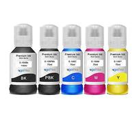 1 Juego de 5 Botellas de Tinta Go Inks de 140 ml/70 ml para reemplazar Las impresoras EcoTank compatibles con Epson