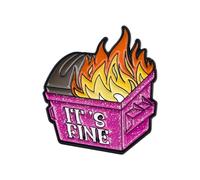 1 juego de 5 pines de revestimiento de llama para gerentes de equipo, compañeros de trabajo con plan de goma, divertido regalo de líder de equipo, One Size, como se describe