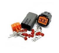 1 Juego de 6 Pines 6195-0021 6195-0024 Conector válvula Enchufe del Sensor posición Pedal Acelerador(Orange)