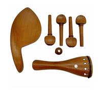 1 Juego De Accesorios De Madera De Azufaifo Para Violín 4/4 Viola Cordal Clavijas De Afinación Mentonera(A2)