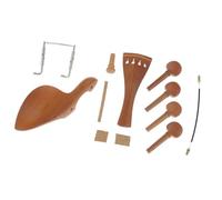 1 Juego de accesorios para violín Jujube de palisandro 4/4 pieza trasera clavijas de afinación clavijas y soporte para la barbilla