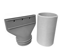 1 juego de adaptador de manguera de aire acondicionado y kit de manguera de aire acondicionado, 1, 5m/4, 92 pies 130mm de diámetro.Tubo de escape corrugado para conexión de ventilación de ventana