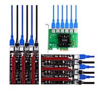1 juego de adaptador de ranura para tarjeta gráfica PCIE de 1 a 6PCIEX1 a X16 para cable Express, adecuado para todos los sistemas de ventana LINUX