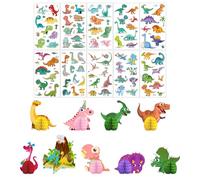 1 Juego De Adornos De Bola De Panal De Dinosaurio, 10 Calcomanías De Tatuajes De Dinosaurios, Colocación Creativa De Escritorio Para Niños Y Decoraciones Interesantes Para Fiestas De Cumpleaños.