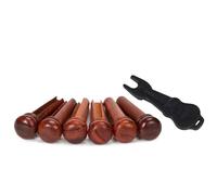 1 juego de alfileres de madera de cocobolo para guitarra, conos fijos, cuerdas fijas, clavos de cuerda, textura, accesorios de guitarra