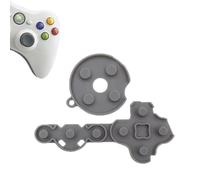 1 juego de almohadillas de goma conductora de silicona de repuesto para Xbox 360, piezas de controlador para cambiar el botón adhesivo, kit de herramientas de repuesto (360)