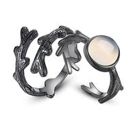 1 juego de anillos de cobre con personalidad creativa y abiertos para parejas de amor para mujeres y hombres.