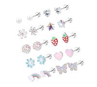 1 juego de aretes de varias formas a, uso cómodo, tachuelas de hueso del oído, textura de aleación para mujeres jóvenes, varios eventos, aretes de para niñas