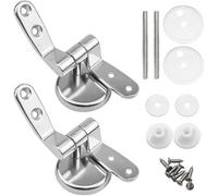 1 Juego de bisagras for asientos inodoro aleación Zine, conector fijación montaje cubierta con ajuste tornillo, accesorios repuesto for taburete Para Bisagras Asiento WC