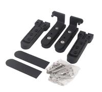 1 juego de bisagras ocultas invisibles acero inoxidable con pivote superior e inferior, eje ajustable 3D, for puertas alta resistencia Para Armarios Y Puertas De Madera(Black)