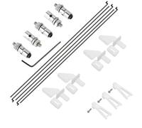 1 Juego de bocinas de Control de avión RC 20x11mm + horquilla de 1,2x21mm + tapón de enlace de conector de varilla de empuje 1,3mm + 1,2x180mm piezas de varillas de empuje de acero estilo Z