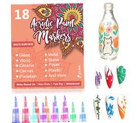 1 Juego de bolígrafos para decoración de uñas con punta fina de 0, 7 mm para diseños de uñas profesionales y de bricolaje, marcadores de esmalte de secado rápido a prueba de manchas para uso en sal.