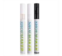 1 juego de bolígrafos para reparar zapatos, bolígrafo antioxidante, color complementario blanco, amarillo, blanqueador y limpiador.