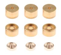 1 juego de botones de dedo for válvula de trompeta, accesorios for instrumentos musicales, dorados