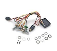 1 juego de cables de placa de control de sistemas de preamplificador de bajo eléctrico, adecuado para mejorar el sonido y fácil instalación, piezas y accesorios de guitarra