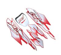 1 juego de calcomanías rojas para carenado de motocicleta para todo el cuerpo, emblema decorativo para scooter, insignia reflectante para Yamaha BWS 100