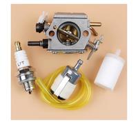 1 Juego de carburador, manguera combustible Carby, filtro línea, Kit bujía for HUSQVARNA 365 371 372 XP 362, piezas motosierra for Walbro HD-12 HD-6 Carb