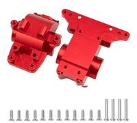 1 juego de carcasa diferencial de aleación de aluminio Vgoohobby Diff Case # 7530 compatible con Traxxas LaTrax Teton Desert Prerunner Rally SST 1/18 4WD RC Car (rojo)