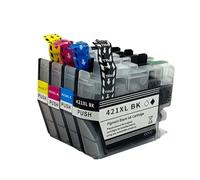 1 Juego de Cartuchos de Tinta LC421XL, compatibles con Brother | Impresora DCP-J1050DW MFC-J1010DW DCP-J1140DW