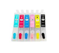 1 Juego de Cartuchos de Tinta Recargables T0981 - T0986, compatibles con Impresora Epson Artisan 700 800 710 810 600 725 835 837