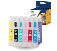 1 juego de cartuchos vacíos recargables T079, compatible con cartuchos de tinta Epson Stylus Photo 79 1400 1410 1500W P50 PX650 PX660 PX700W PX710W PX720WD PX730WD PX800 PX800FW PX810FW