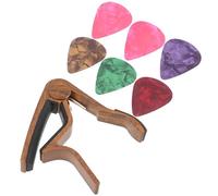 1 juego de cejilla de guitarra con púas, accesorio ligero multifunción para guitarras eléctricas acústicas, diseño duradero para un fácil reposicionamiento y presión estable