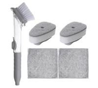 1 Juego De Cepillos De Limpieza, 2 Trapos, Herramientas De Limpieza, Cepillo para Utensilios De Cocina, Cepillo para Limpiar Fregadero, Cepillo para Limpiar Mangos