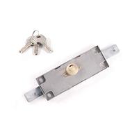 1 juego de cerradura de puerta enrollable de acero inoxidable con 3 llaves para puerta vertical de almacén y garaje